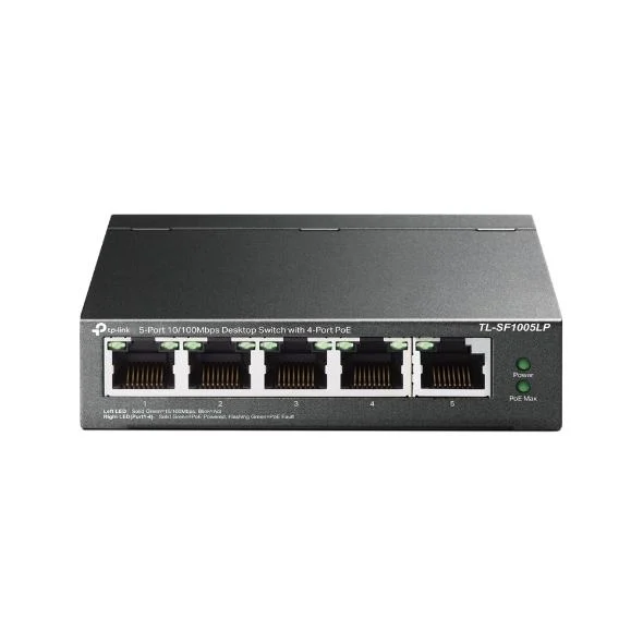 TL-SF1005LP 4×10/100 Mbps PoE+, 1×10/100 Mbps Non-PoE