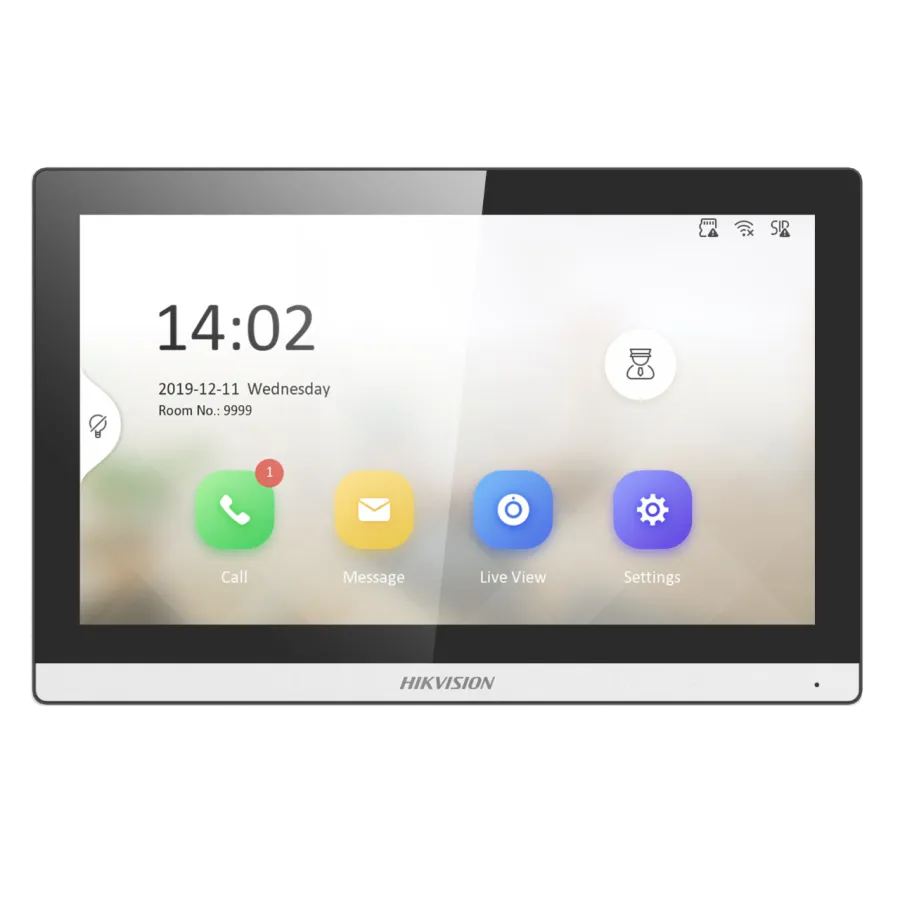 DS-KH6350-WTE1 vnút. IP jednotka, 7" WiFi, modul. sys., čierna