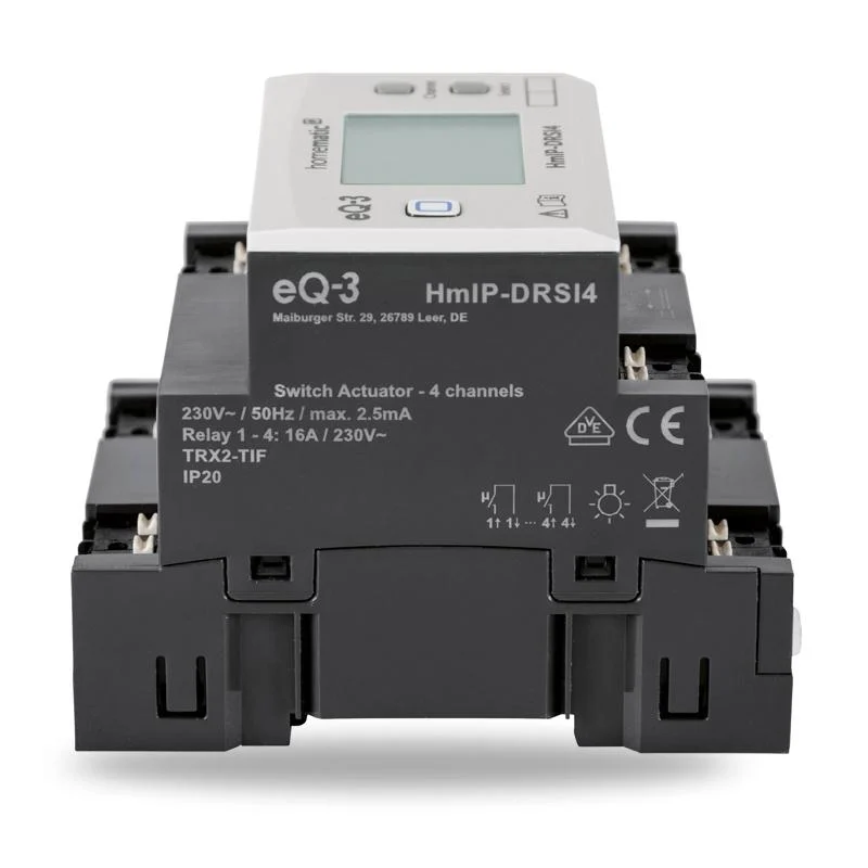 HmIP-DRSI4 Spínací akčný člen s LCD - až 64A, na DIN lištu, 4 kanály - Image 2