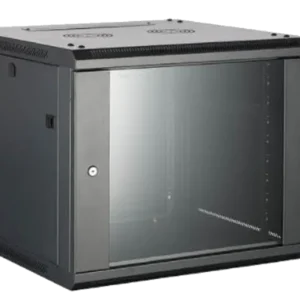 DS-XS6404-S/B rack 19" 4U 600x450x281, sklo, čierny, demont
