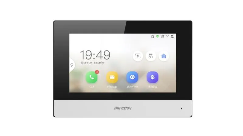 DS-KH6320-WTDE1 vnút. IP jednotka, 7" s WiFi, pre DS-KIS303-P
