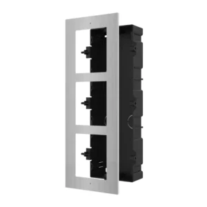 DS-KD-ACF3/S panel pre montáž pod omietku pre 3 moduly, nerez