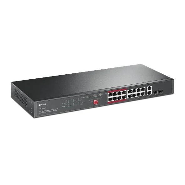 TL-SL1218MP 16×10/100 Mbps PoE+, 2×Gigabit Non-PoE, 2×GigabitSFP - Image 2