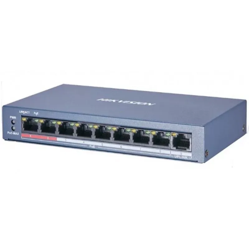 DS-3E1309P-EI(B) 8x100Mb PoE+1x1Gb RJ45, smart switch, 110W