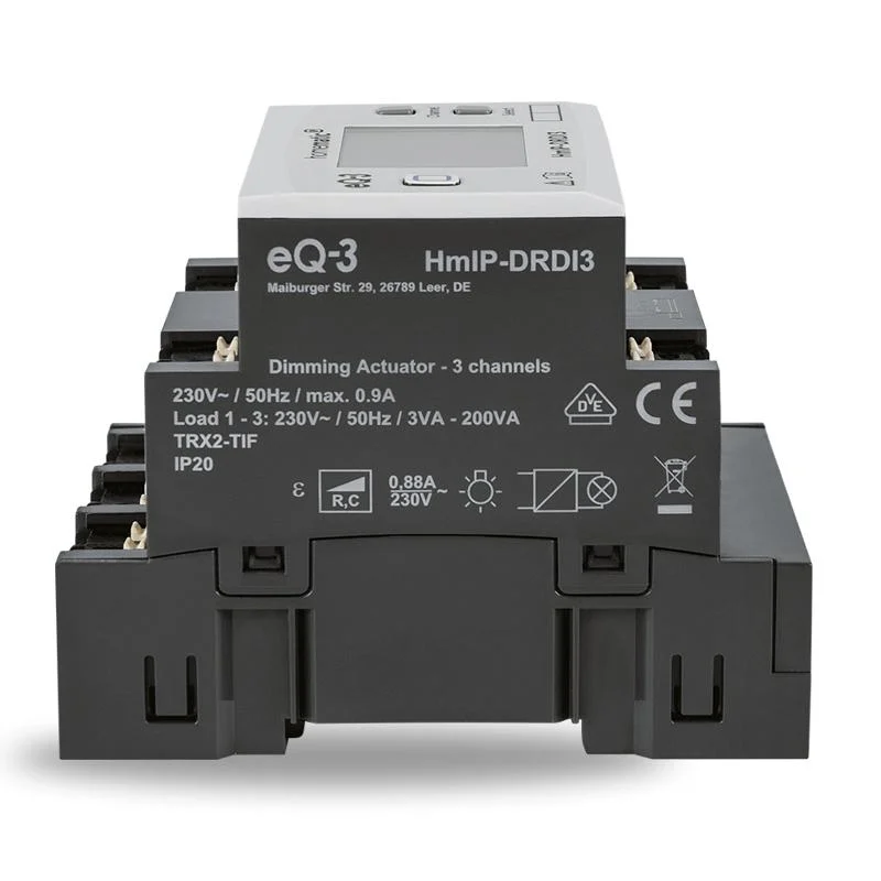HmIP-DRDI3 Stmievací akčný člen s LCD - na DIN lištu, 3 kanály - Image 3