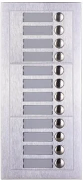 EXTP122DPL619K adresny 12tlacidlovy panel, 2Drot