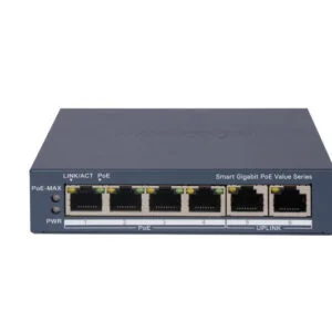 DS-3E1506P-EI/M 4x Gb PoE + 2x Gb RJ-45, smart switch, 50W