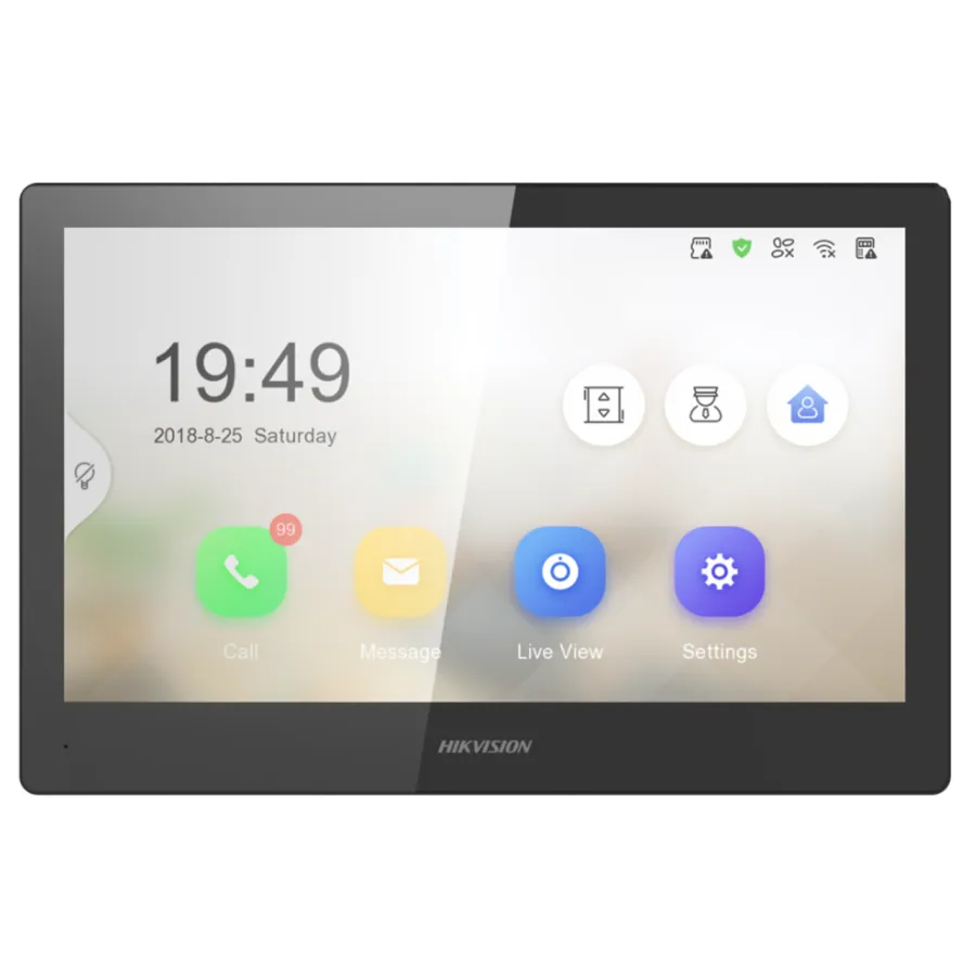 DS-KH8520-WTE1 vnút. IP jednotka, 10" WiFI, modul.systém