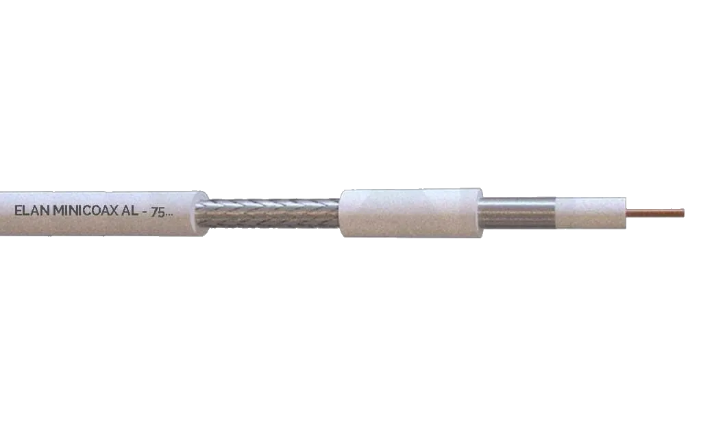 MiniKoax48100 koaxial mini biely,4,8mm,75 Ohm, 100m