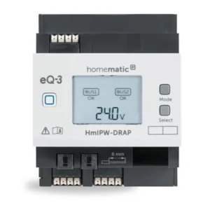 HmIPW-DRAP Drôtová centrálna jednotka s LCD - na DIN lištu
