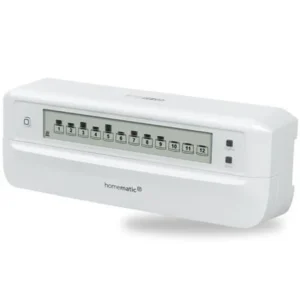 HmIP-FALMOT-C12 Akčný člen podlahového vykurovania s LCD - 12 kanálov, 24V/230V