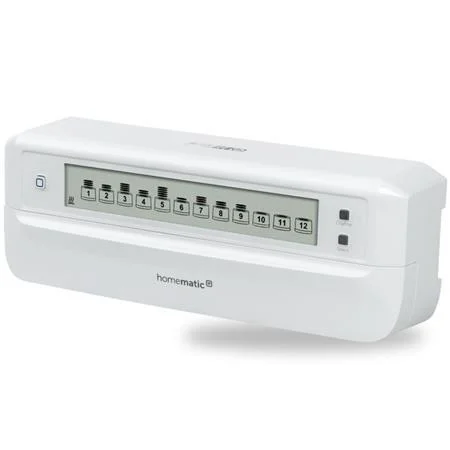 HmIP-FALMOT-C12 Akčný člen podlahového vykurovania s LCD - 12 kanálov, 24V/230V