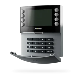 JA-155E-GR Bezdr. štvorsegm.kláv. s displ. a RFID čítačka(sivá)