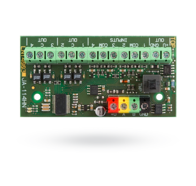 JA-114HN Zbernicový modul - 4 vstupy a 4 výstupy PG
