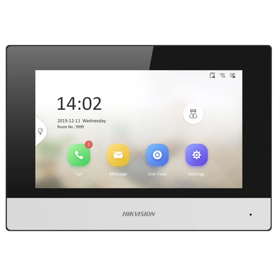 DS-KH6320-TE1(B) vnút. IP jednotka, 7" bez WiFi, čierna
