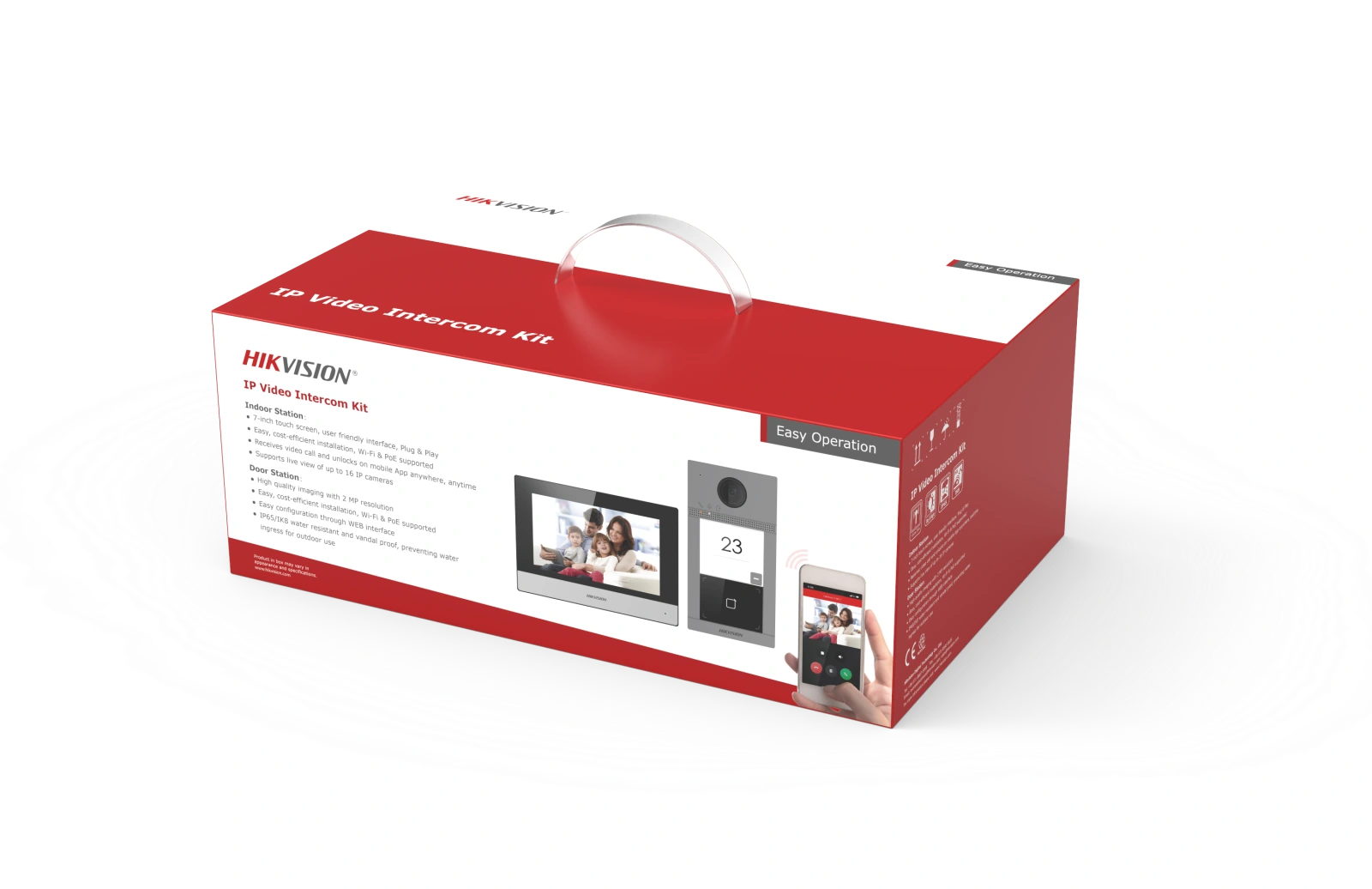 DS-KIS604-S(D) IP kit DS-KH6320-WT, DS-KV8113-WME1(C), PoE - Image 2